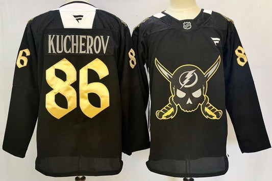 Men's Tampa Bay Lightning Nikita Kucherov #86 Fanatics Black Player Jersey
