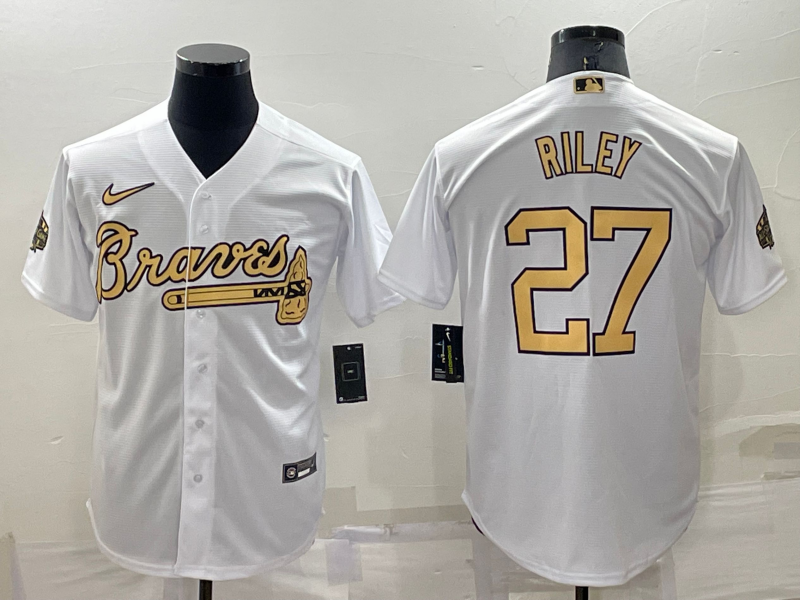 Men/Women/Youth Atlanta Braves Austin Riley #27 baseball Jerseys