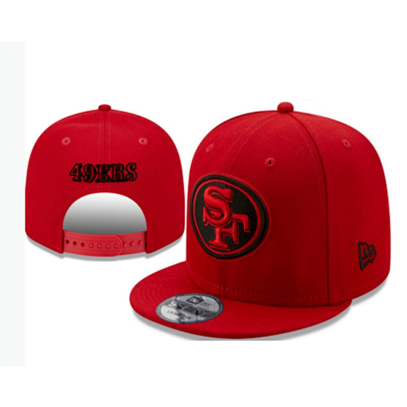 San Francisco 49 Retro Stitched Snapback Hat - Vintage SF Red Gold Adjustable Football Cap Collection