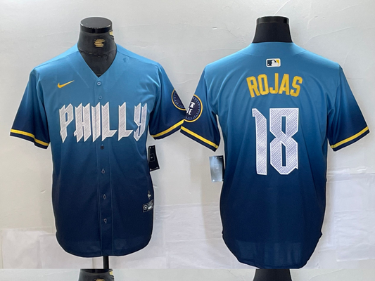 Men/Women/Youth Philadelphia Phillies Johan Rojas  #18 baseball Jerseys