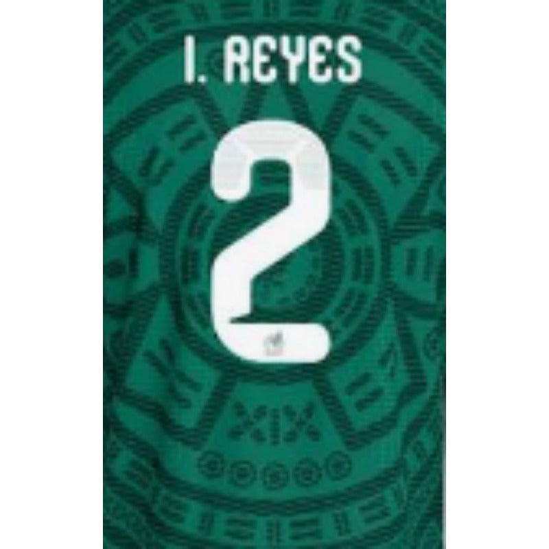 Mexico National Green Tribal Pattern Soccer Jersey, world cup Unisex Match Day Short Sleeve Uniform, Custom Name Number Sport Fan Tee