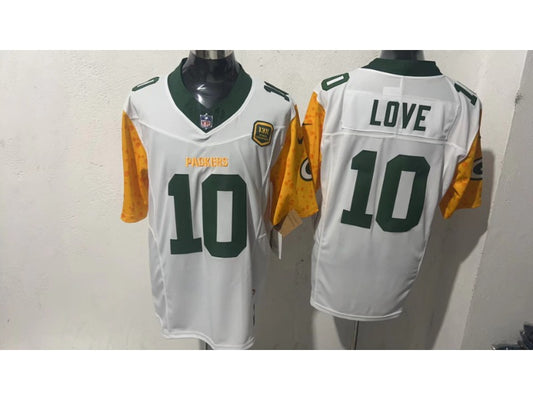 men/women/kids Green Bay Packers Jordan Love NO.10 Football Jerseys