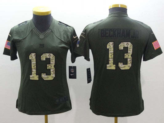 Women New York Giants Odell Beckham Jr. NO.13 Football Jerseys
