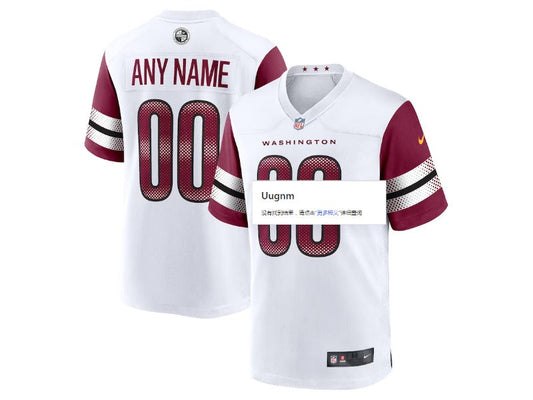 Adult Washington Commanders number and name custom Football Jerseys