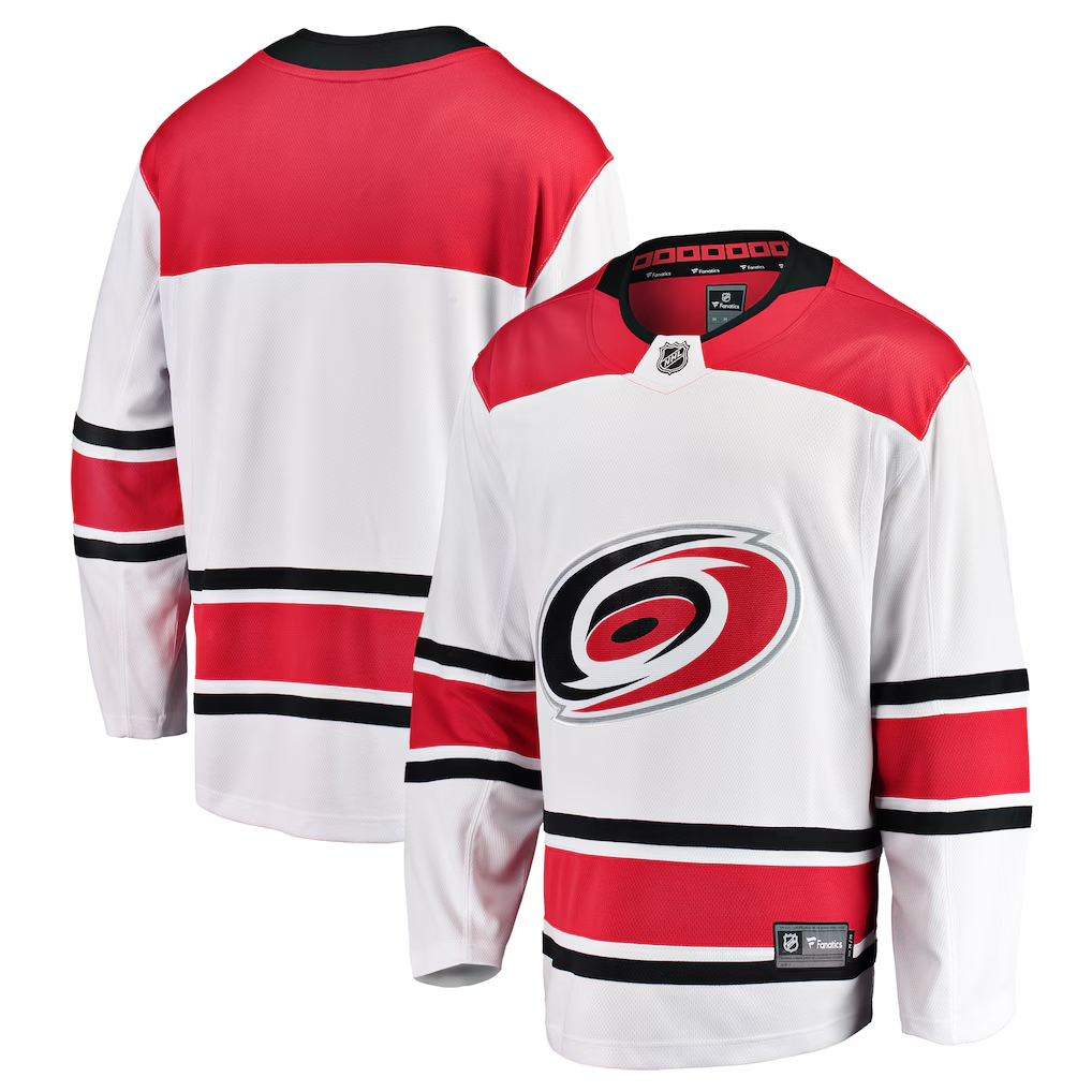 Men's Carolina Hurricanes Fanatics White Blank Jersey