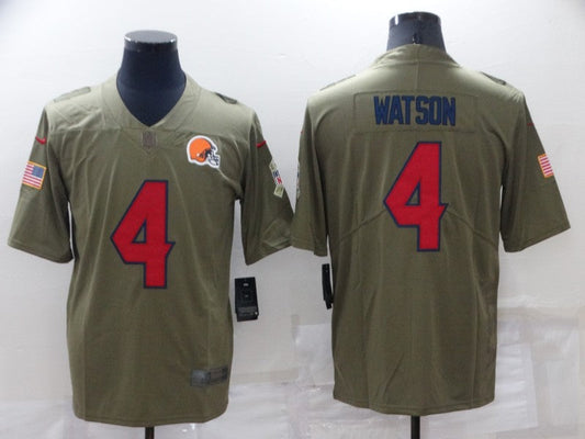 Adult Cleveland Browns DESHAUN WATSON NO.4 Football Jerseys