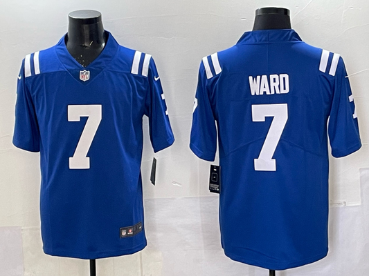 Charvarius Ward Indianapolis Colts #7 stitched rugby style Jersey
