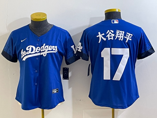 Women's Los Angeles Dodgers Ohtani Shohei NO.17 baseball Jerseys