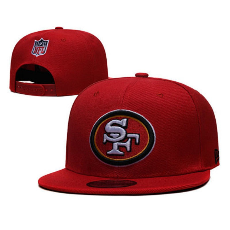 San Francisco 49 Retro Stitched Snapback Hat - Vintage SF Red Gold Adjustable Football Cap Collection