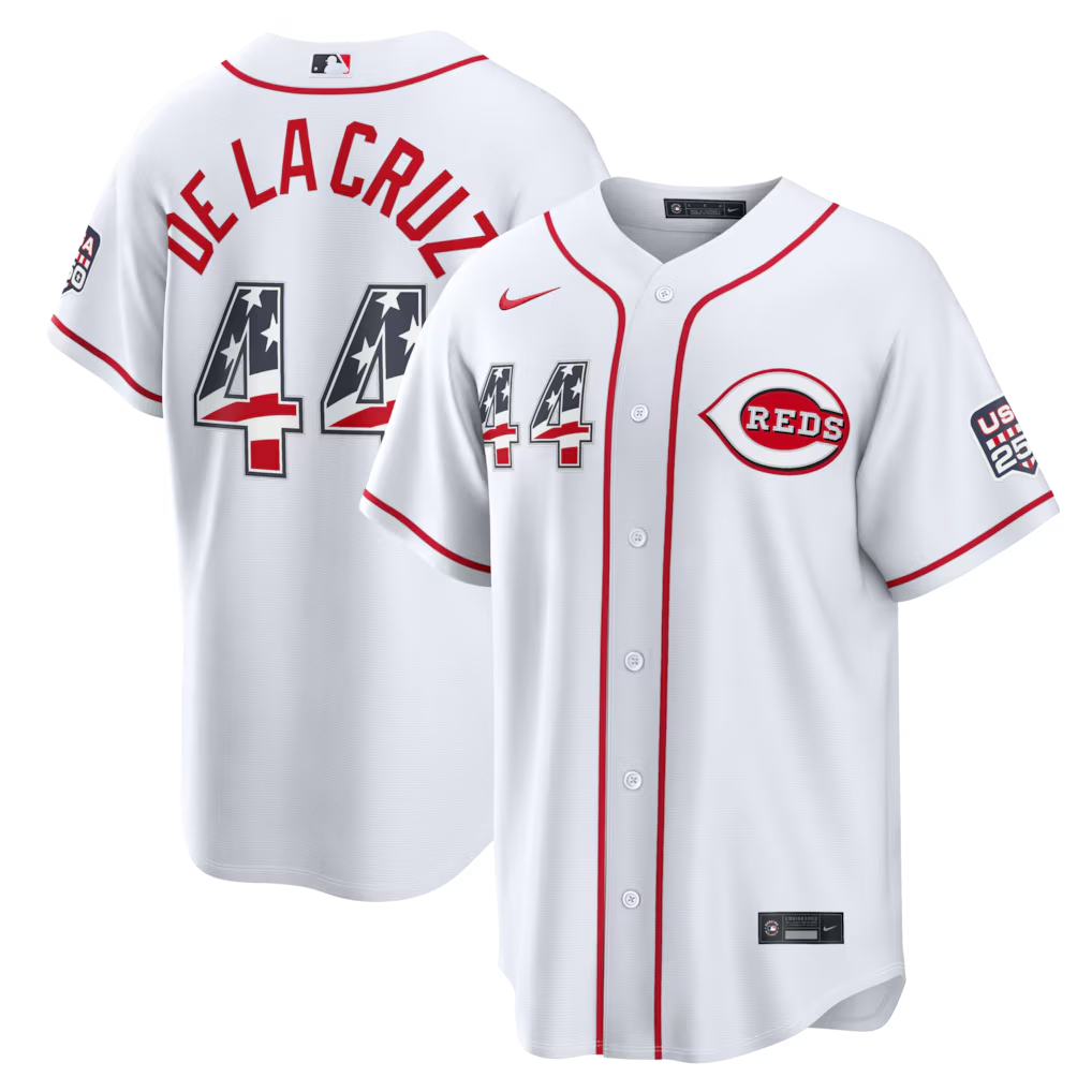 white Men/Women/Youth Cincinnati Reds Elly De La Cruz NO.44 baseball jerseys