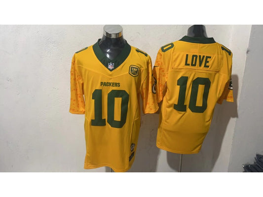 men/women/kids Green Bay Packers Jordan Love NO.10 Football Jerseys