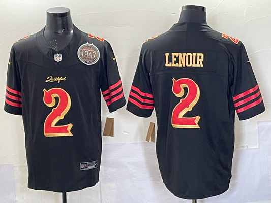 new 2025 Adult San Francisco 49ers Deommodore Lenoir NO.2 Football Jerseys