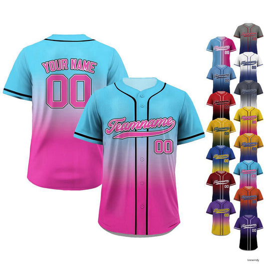 Custom Name Baseball Jerseys Team Name Jerseys Men's Shirts Unisex -