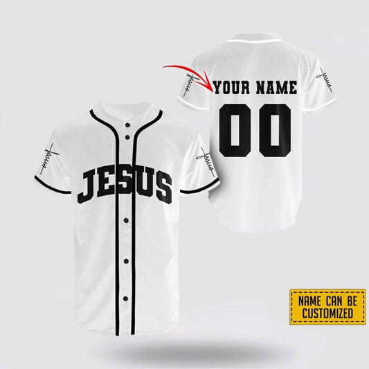 Custom Names and Numbers Jesus Baseball Jerseys Shirts - Average Gifts for God's Lovers -