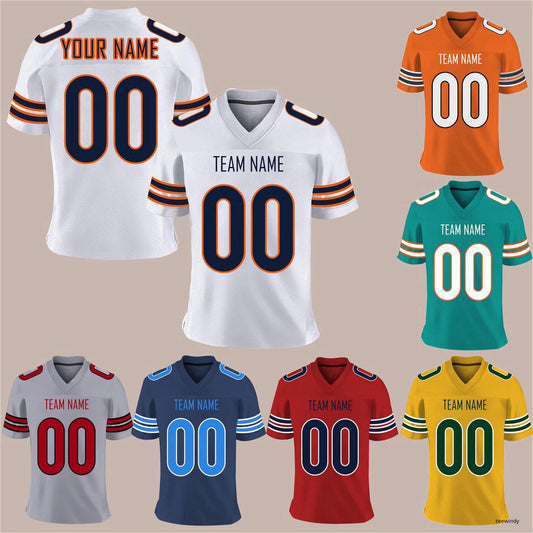 Custom Name Number Football Jersey Personalized Football Team Fan Unisex Jersey