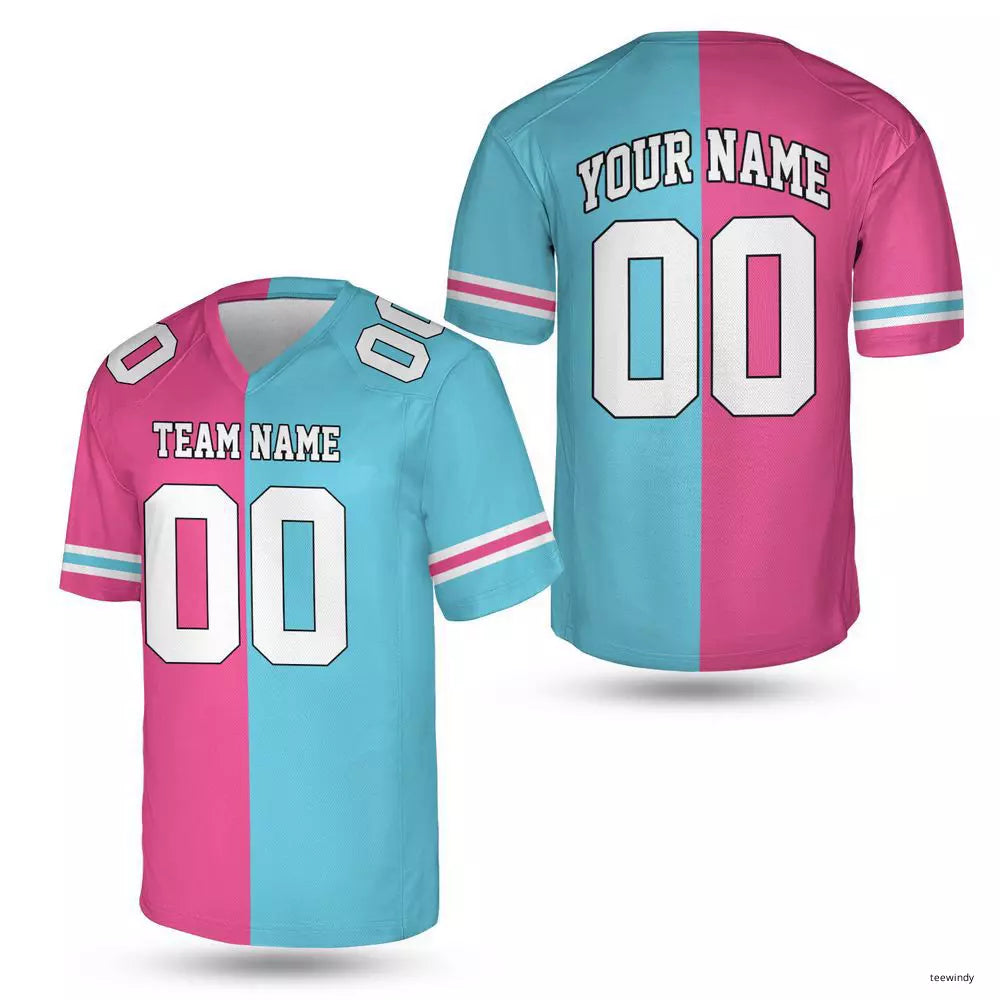 Customized name and number football jersey Personalized football team fans Unisex jersey -