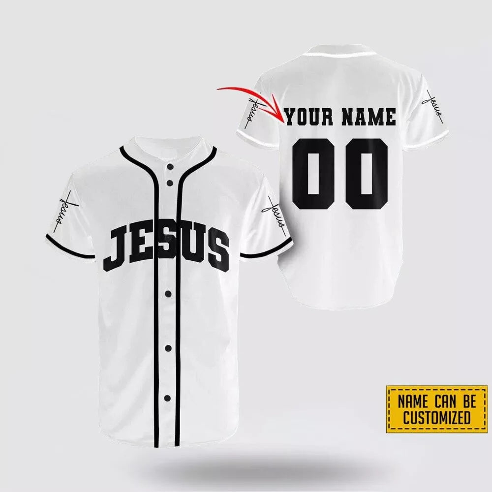 Custom Names and Numbers Jesus Baseball Jerseys Shirts - Average Gifts for God's Lovers -